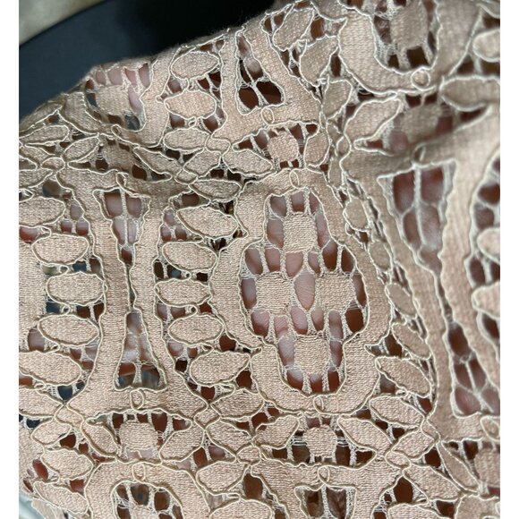 Ann Taylor Petite Shift Dress Lace Overlay Blush Pink Size 0P Petite - Picture 4 of 8